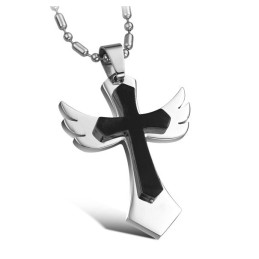 Collana In Titanio Con Croce Di Qualità Stabile