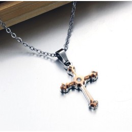 Collana In Titanio Con Croce Femminile Di Qualità Affidabile