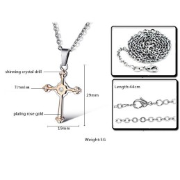 Collana In Titanio Con Croce Femminile Di Qualità Affidabile