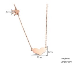 Collana In Titanio Sweetheart Di Eccellente Qualità