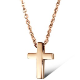 Collana In Titanio Con Croce Di Alta Qualità