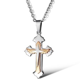 Collana In Titanio Con Croce Di Qualità Superiore