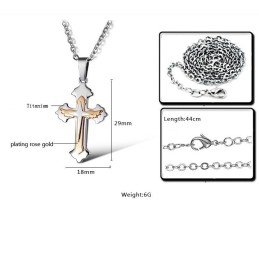 Collana In Titanio Con Croce Di Qualità Superiore
