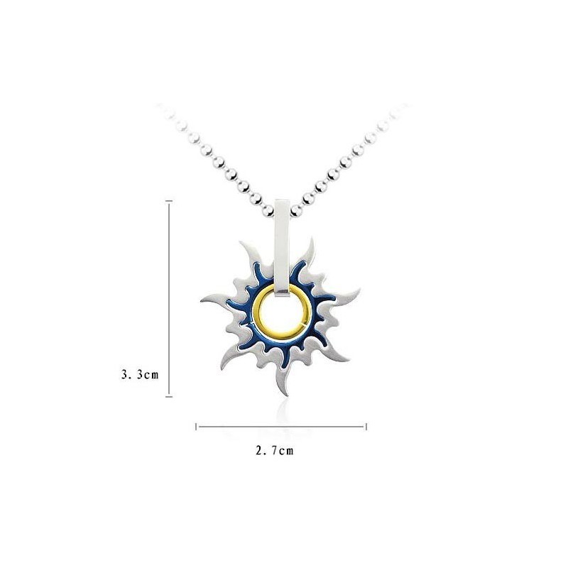 Ciondoli E Collana Da Uomo In Titanio Puro Alla Moda Con Ruota Solare Ciondoli E Collana Da Uomo In Titanio Puro Alla Moda Con Ruota Solare