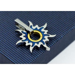 Ciondoli E Collana Da Uomo In Titanio Puro Alla Moda Con Ruota Solare