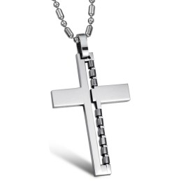 Collana In Titanio Con Croce Maschile, Qualità E Quantità Garantite