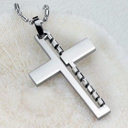 Collana In Titanio Con Croce Maschile, Qualità E Quantità Garantite