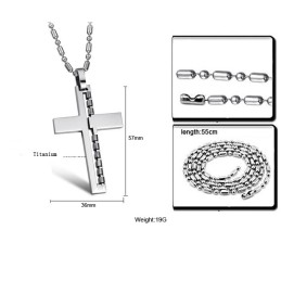 Collana In Titanio Con Croce Maschile, Qualità E Quantità Garantite