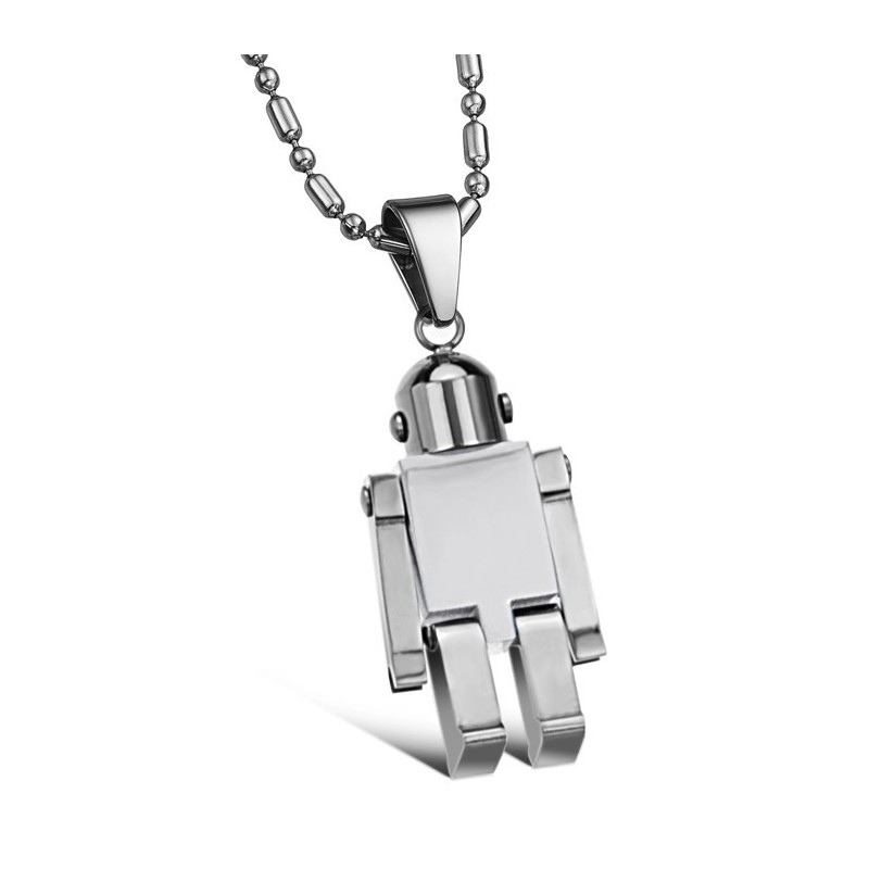 Collana In Titanio Bianco Da Uomo Facile Da Usare Collana In Titanio Bianco Da Uomo Facile Da Usare