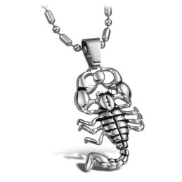 Collana In Titanio Di Alta Qualità Con Scorpione