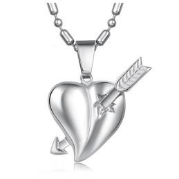 Collana In Titanio Con Cuore Da Donna Venduta Bene In Tutto Il Mondo