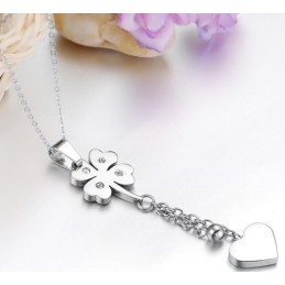Collana In Titanio A Forma Di Trifoglio Femminile, Qualità E Quantità Garantite