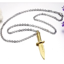 Collana In Titanio Dorato Completa Nelle Specifiche