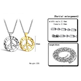 Collana Classica In Titanio Da Uomo Di Qualità Superiore