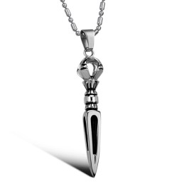 Collana Prismatica In Titanio Da Uomo Di Alta Qualità
