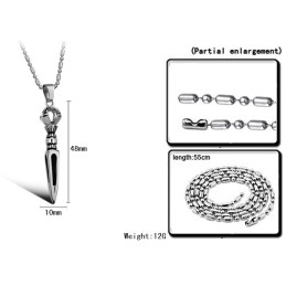 Collana Prismatica In Titanio Da Uomo Di Alta Qualità