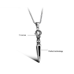 Collana Prismatica In Titanio Da Uomo Di Alta Qualità