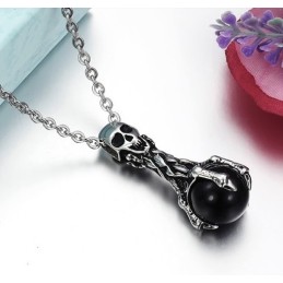 Collana In Titanio Con Teschio, Qualità E Quantità Garantite