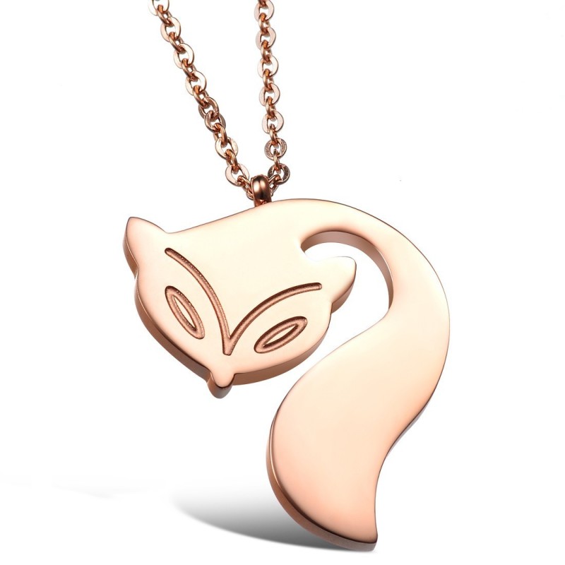Collana In Titanio A Forma Di Volpe Femmina Completa Nelle Specifiche Collana In Titanio A Forma Di Volpe Femmina Completa Nelle Specifiche