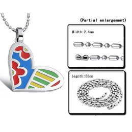 Collana In Titanio Con Cuore Da Donna Di Qualità Affidabile