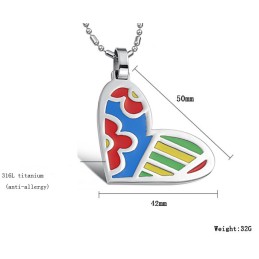 Collana In Titanio Con Cuore Da Donna Di Qualità Affidabile