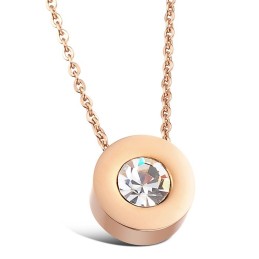 Collana Da Donna In Titanio Di Qualità Stabile Con Strass