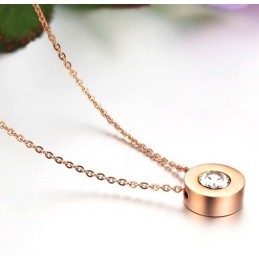 Collana Da Donna In Titanio Di Qualità Stabile Con Strass
