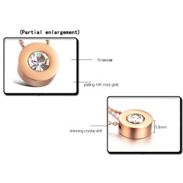 Collana Da Donna In Titanio Di Qualità Stabile Con Strass