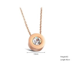 Collana Da Donna In Titanio Di Qualità Stabile Con Strass