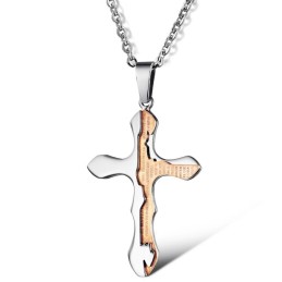 Collana In Titanio Con Croce E Reputazione Affidabile