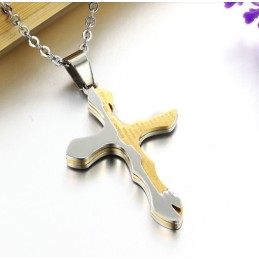 Collana In Titanio Con Croce Di Alta Qualità