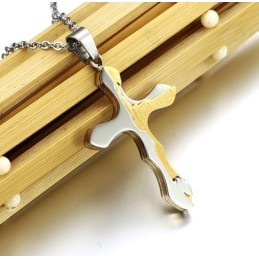Collana In Titanio Con Croce Di Alta Qualità