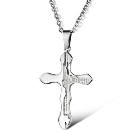 Collana In Titanio Con Croce Facile Da Usare