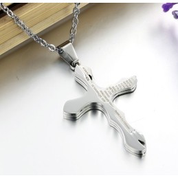 Collana In Titanio Con Croce Facile Da Usare
