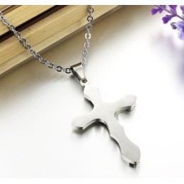 Collana In Titanio Con Croce Facile Da Usare