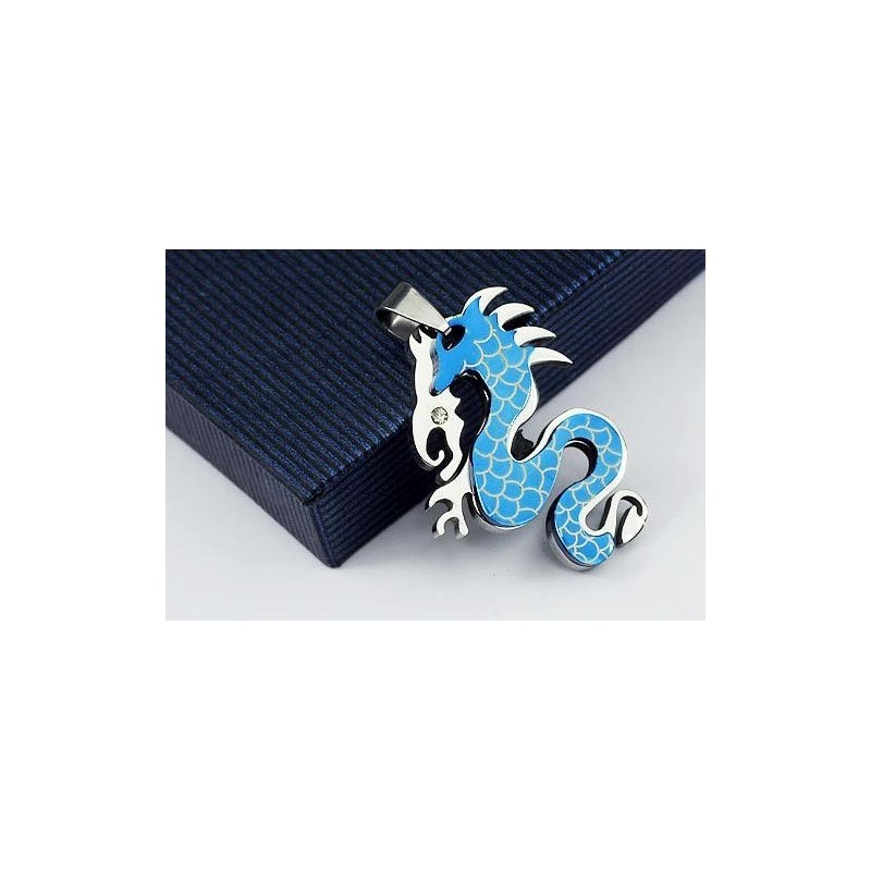 Ciondoli E Collana Da Uomo In Titanio Puro Alla Moda Con Drago Ciondoli E Collana Da Uomo In Titanio Puro Alla Moda Con Drago