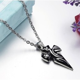 Collana Con Croce In Titanio Di Ottima Qualità