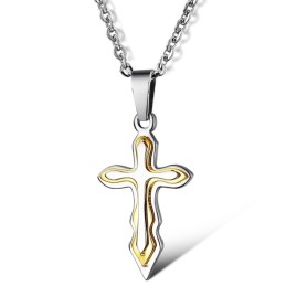 Collana In Titanio Con Croce Femminile Di Alta Qualità