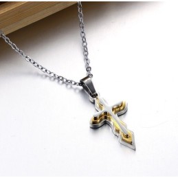 Collana In Titanio Con Croce Femminile Di Alta Qualità