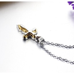 Collana In Titanio Con Croce Femminile Di Alta Qualità