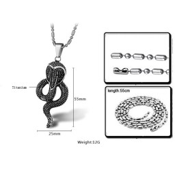 Collana In Titanio Cobral Di Eccellente Qualità