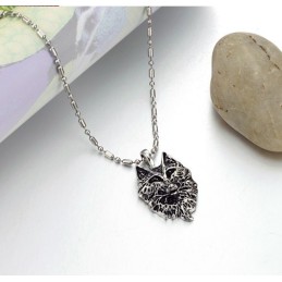 Collana In Titanio Con Totem Del Lupo Da Uomo, Completa Nelle Specifiche