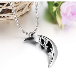 Collana In Titanio Di Alta Qualità A Forma Di Luna Da Uomo