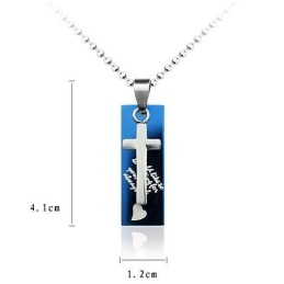 Collana Con Ciondolo A Croce In Titanio "Love Sweetheart"