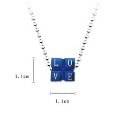 Ciondolo E Collana In Titanio Alla Moda Con Cubo Di Rubik