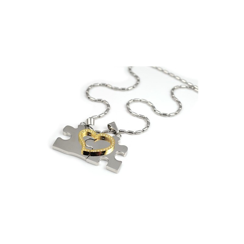 1 Paio Di Ciondoli Per Collana In Acciaio Al Titanio A Forma Di Cuore Blu 1 Paio Di Ciondoli Per Collana In Acciaio Al Titanio A Forma Di Cuore Blu