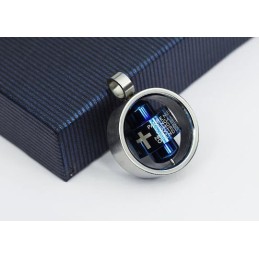 Anello Con Croce Alla Moda E Ciondolo In Titanio Da Uomo Con Collana