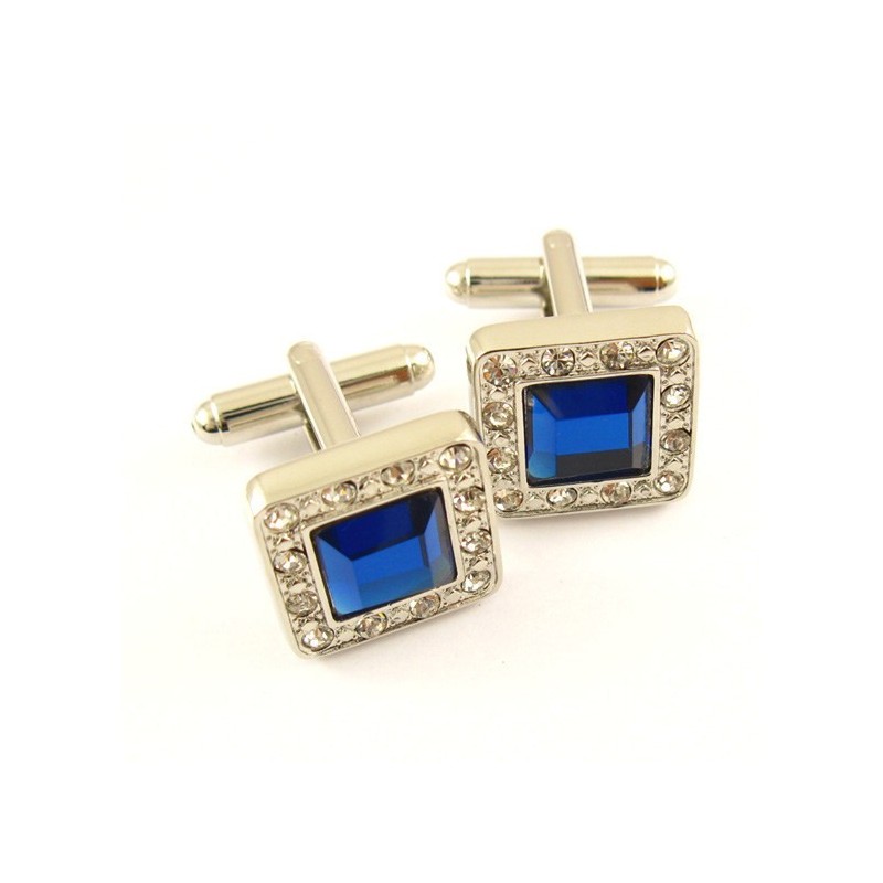 Gemelli Quadrati In Titanio Con Diamanti Gemelli Quadrati In Titanio Con Diamanti