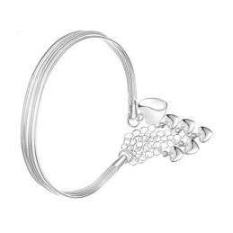 Bracciale In Titanio A Forma Di Cuore Per Donna, Qualità E Quantità Garantite