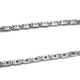 Bracciale In Titanio Per La Salute, Di Qualità Stabile, Per Gli Amanti, Con Strass